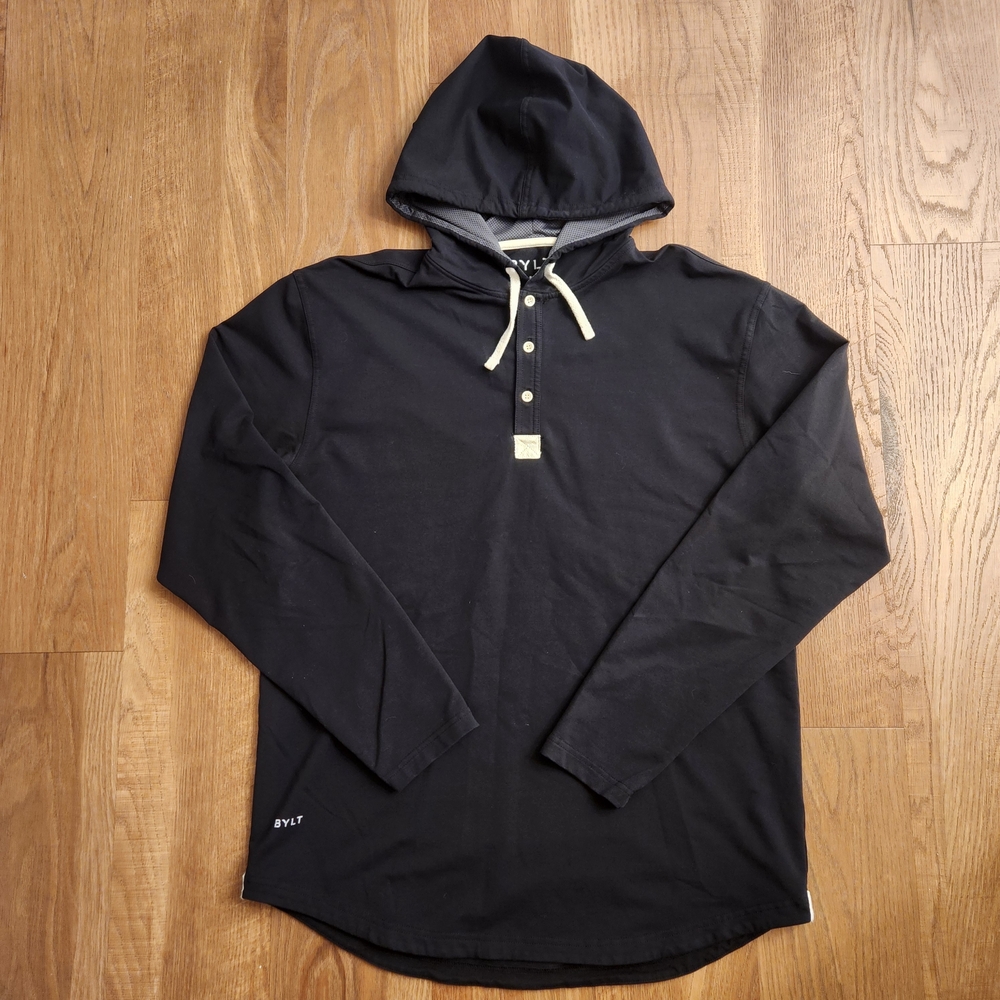 Men's Black Hoodie Shirt